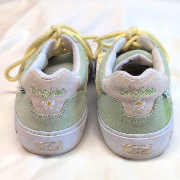 Vans Skate Wayvee Brighton Zeuner Pastel Green Skate Shoes Size Women's 10 - Picture 6 of 9